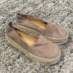 Carlos platform, Espadrille flats, size 7
